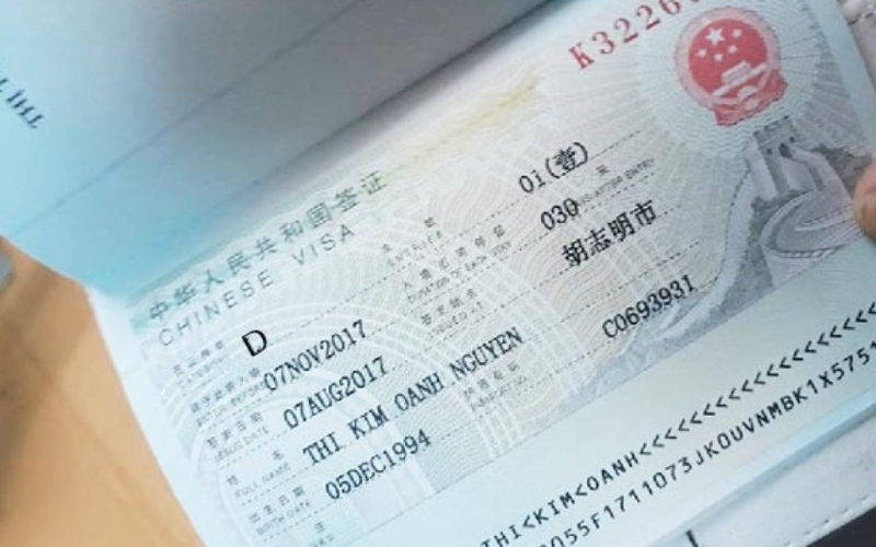 hồ sơ xin visa đi du học Trung Quốc