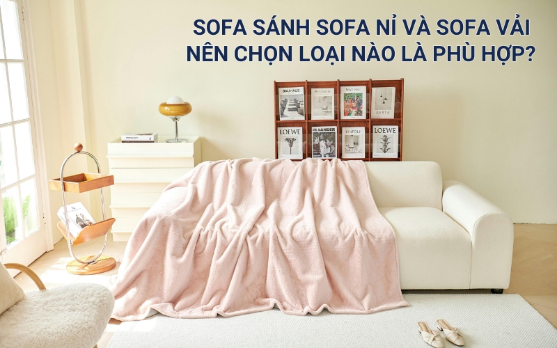 sofa sánh sofa nỉ và sofa vải